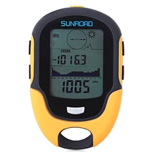 SUNROAD Открытый Многофункциональный Водонепроницаемый lcd цифровой компас альтиметр барометр