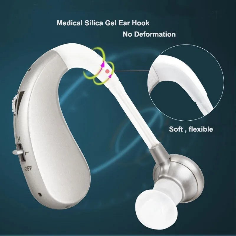 Portable Mini Digital Rechargeable Hearing Aid ear aids for the elderly Wireless Sound Amplifiers Long Time Use Drop Shipping