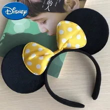 

Disney Cartoon Head Hoop Minnie Ears For Party Princess Girl Hair Bands Cosplay Birthday Children Baby Headdress Gift