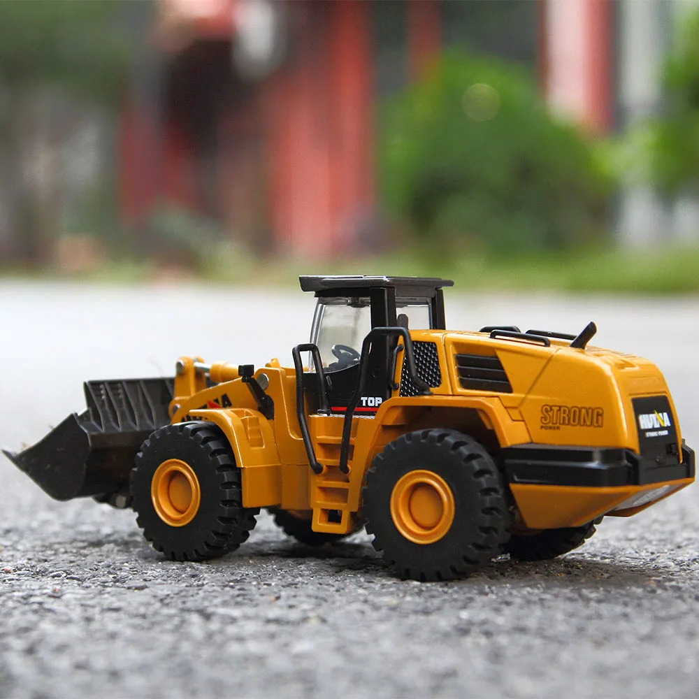 Huina Toys 1:50 сплав механический погрузчик инженерный автомобиль экскаватор