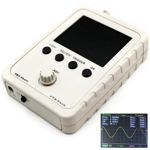 Best Price [In Stock] Orignal Tech DS0150 15001K DSO-SHELL (DSO150) DIY Digital Oscilloscope Kit With Housing Case Box Free Shipping #30