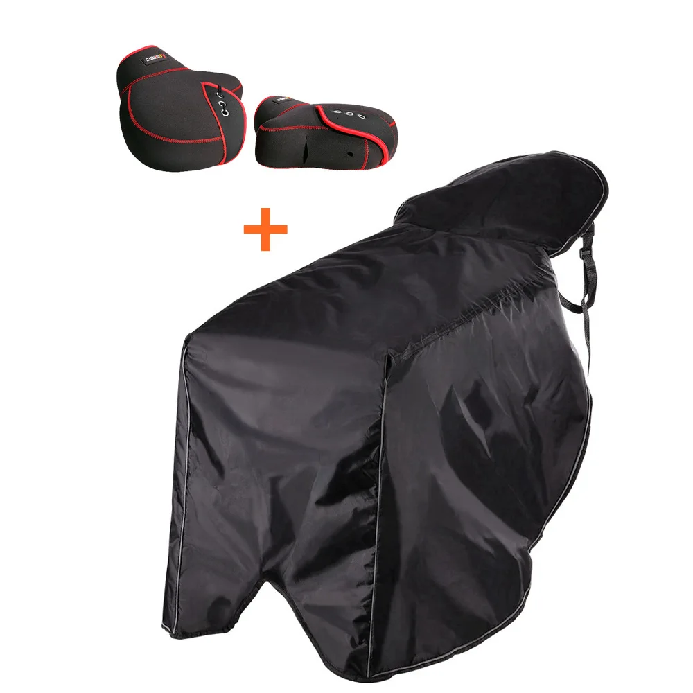 Mittens Motorcycle Warm Gloves & Leg Cover For Scooters Rain Wind