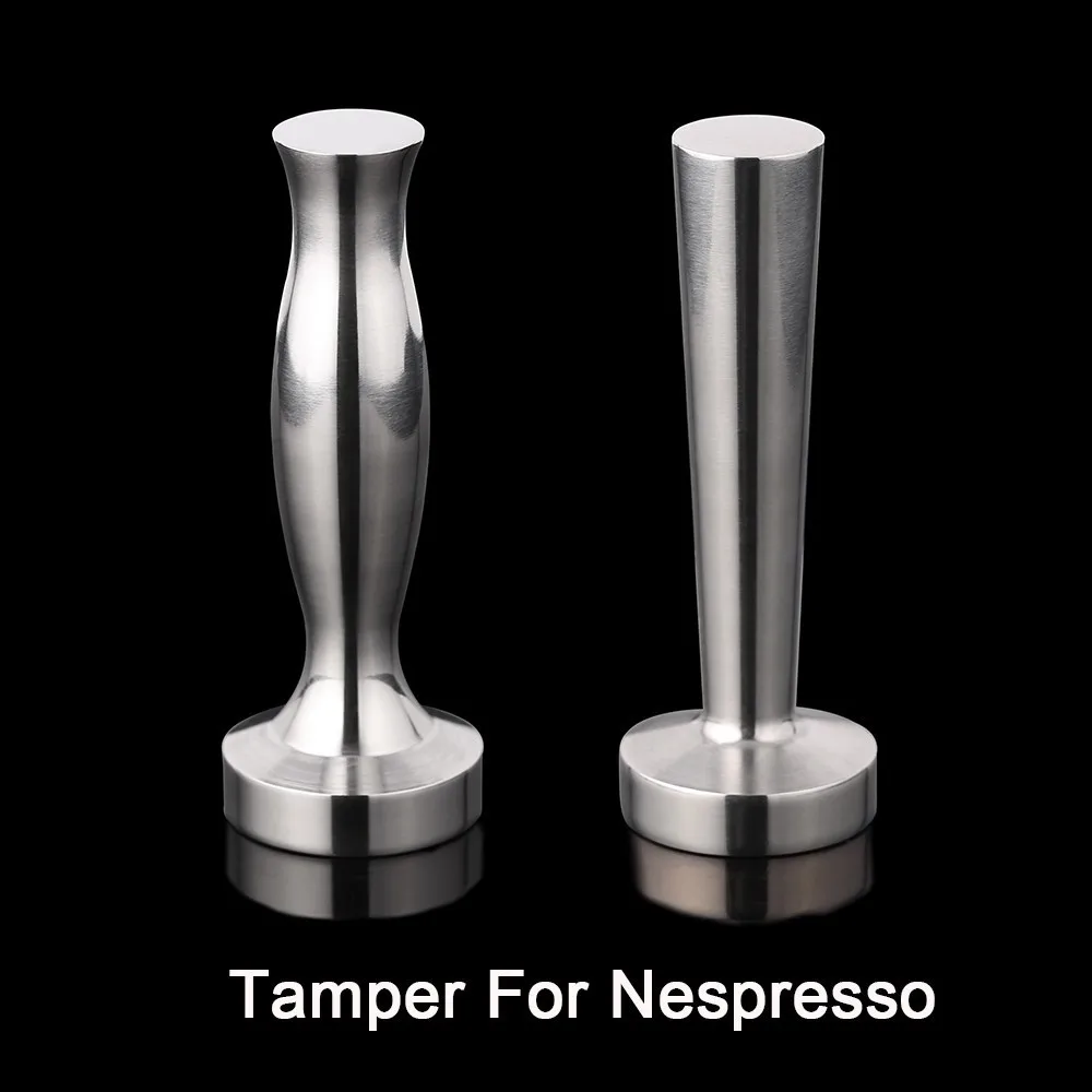 Nespresso Solid Stainless Steel Flat Plated Base Coffee Tamper For