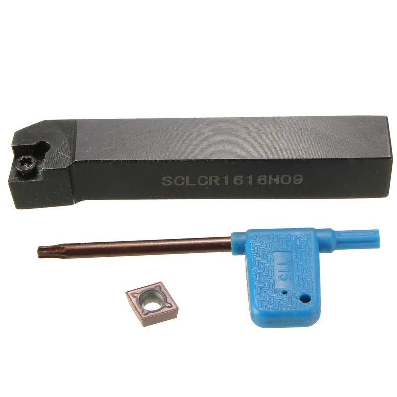 

DANIU SCLCR1616H09 Steel 16x100mm Boring Bar Lathe Turning Tool Holder 45HRC With CCMT09T304 Insert New