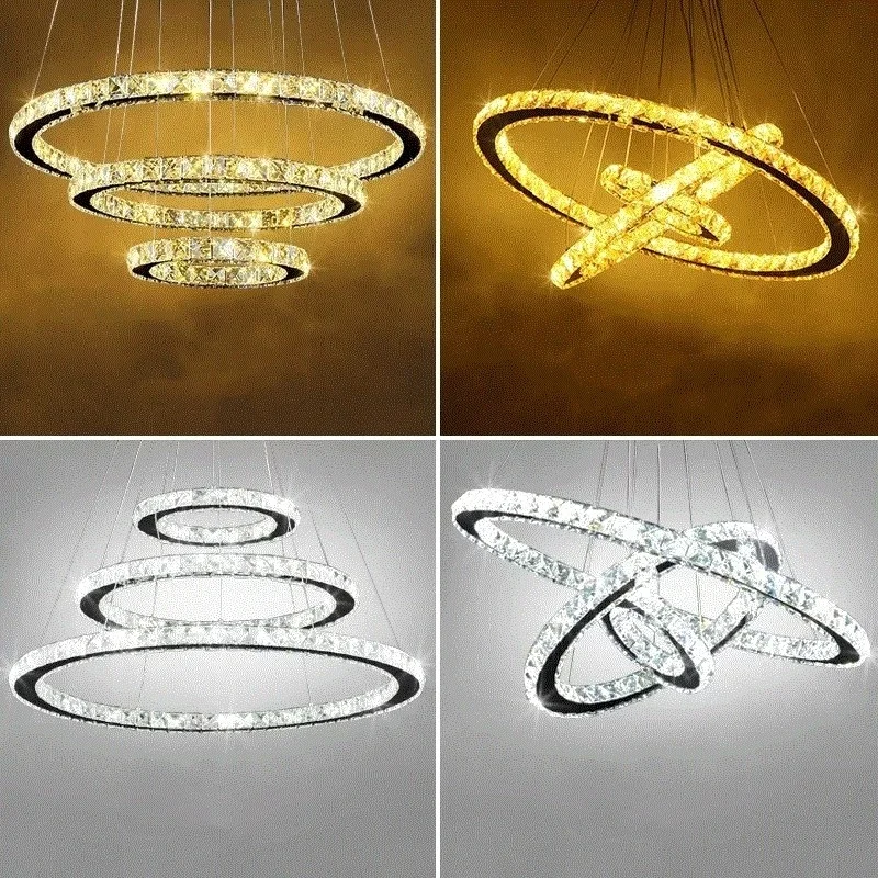 

HENYNET Lustre Led Crystal Chandelier Lighting Ceiling Chandeliers Light Lamparas Hanglamp Suspension Luminaire Lampen