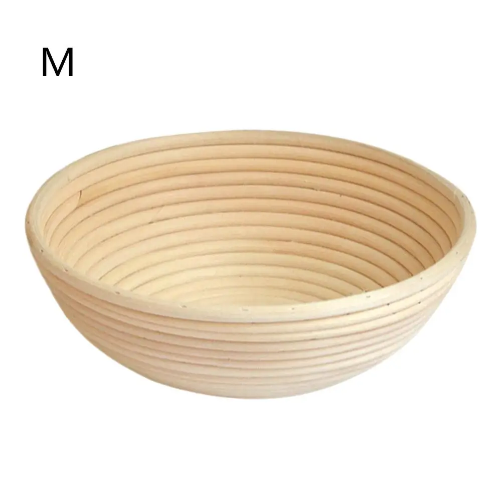 

High Quality Plastic Basket Round Bread Fermentation Basket Natural Rattan Making Household Kitchen Accessories