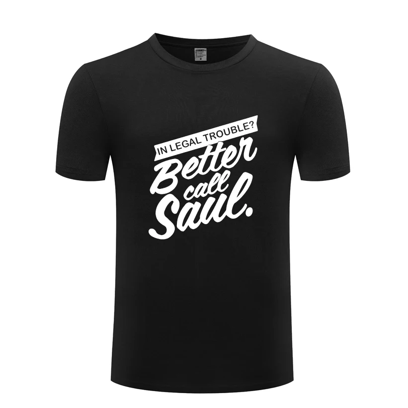 Мужская футболка с круглым вырезом Better Call Saul Breaking Bad Повседневная хлопковая