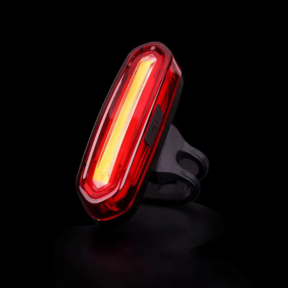 

Waterproof 120LM USB Rechargeable Bicycle Tail Light Safety Cycling Warning Bike Rear Lamp Monochrome Style