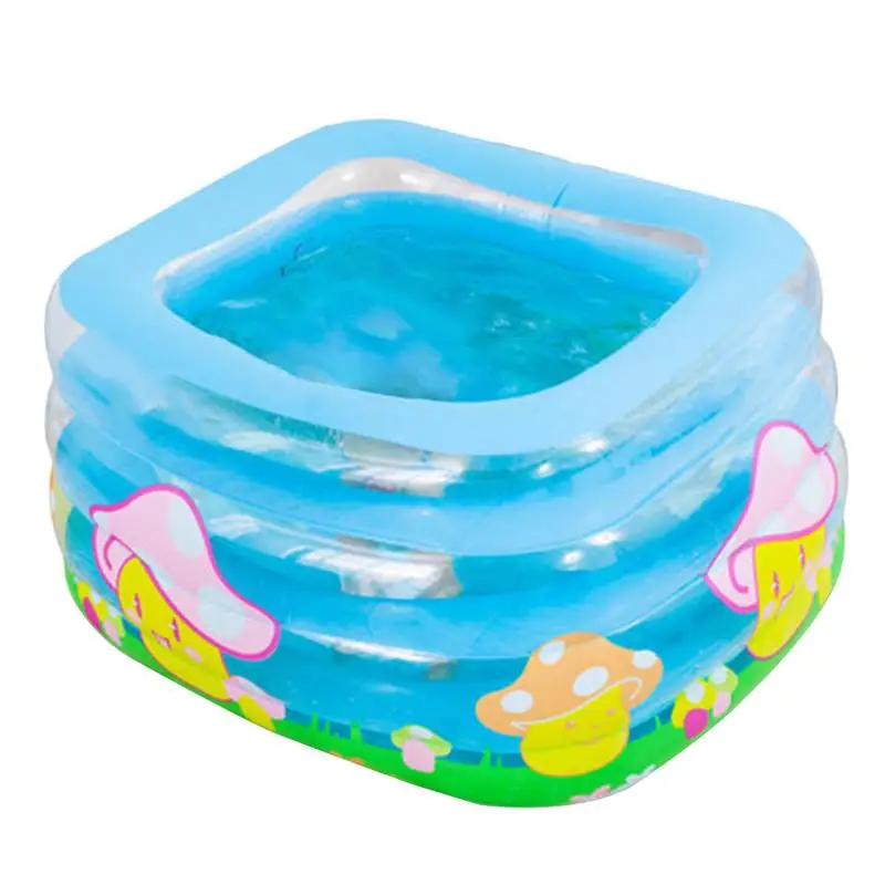 

Indoor Outdoor Inflatable Swimming Pool Upgraded Heat Preservation Inflatable Square Shape Bathtub For Children Newborn Babies