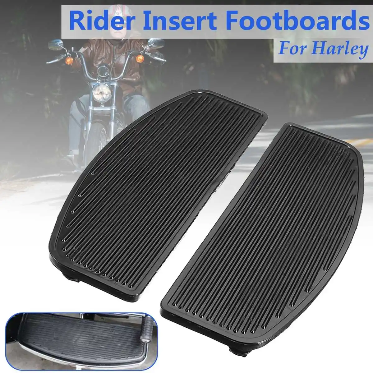 

motorcycle Footpeg Touring Models etc Front Rubber Rider Insert Footboards Foot peg Footrest Pad