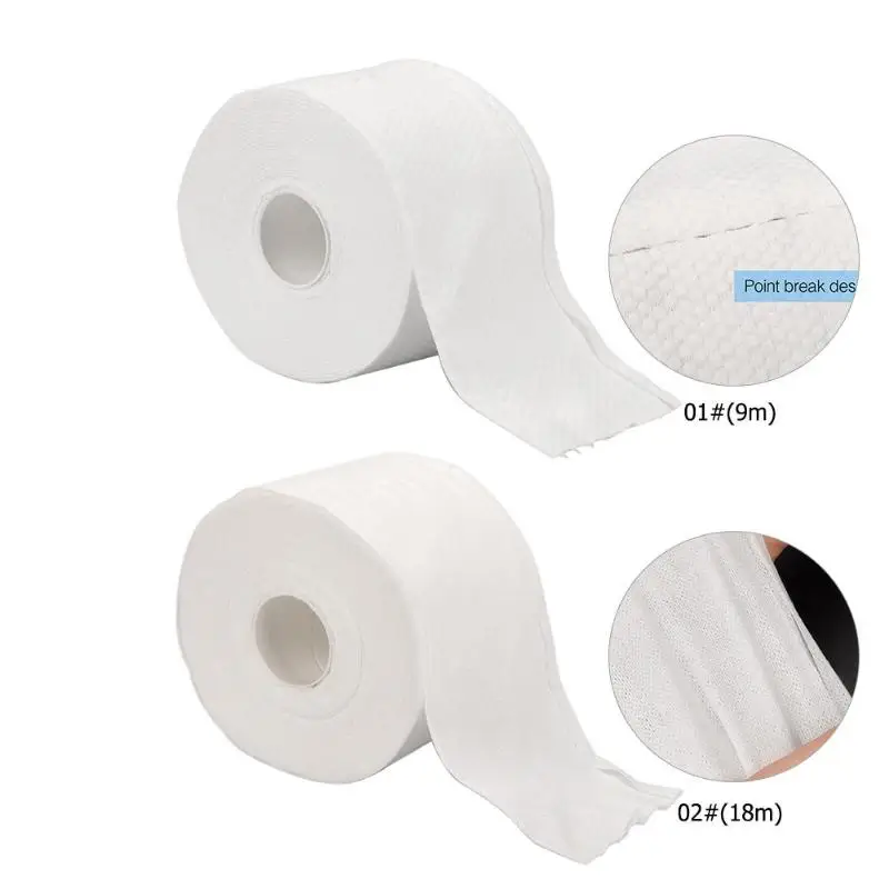

18M/Roll Polish Remover Nail Art Cleaner Tools Tattoo Wipes Pads Paper Polish Tips Cotton Napkins Manicure Nail Equipment