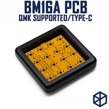 Placa mecânica feita sob encomenda do pwb do teclado das chaves bm16a 16 bm16 programou o firmware qmk do numpad dos layouts do numpad com os alpes subglow inferiores do rgb mx
