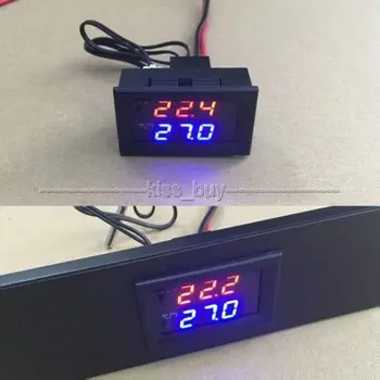 

DC 12V Digital LED Microcomputer Thermostat Controller Switch Temperature Sensor