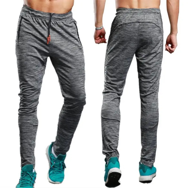 Men Full Sportswear Pants High Elastic Cotton Men's Fitness Workout