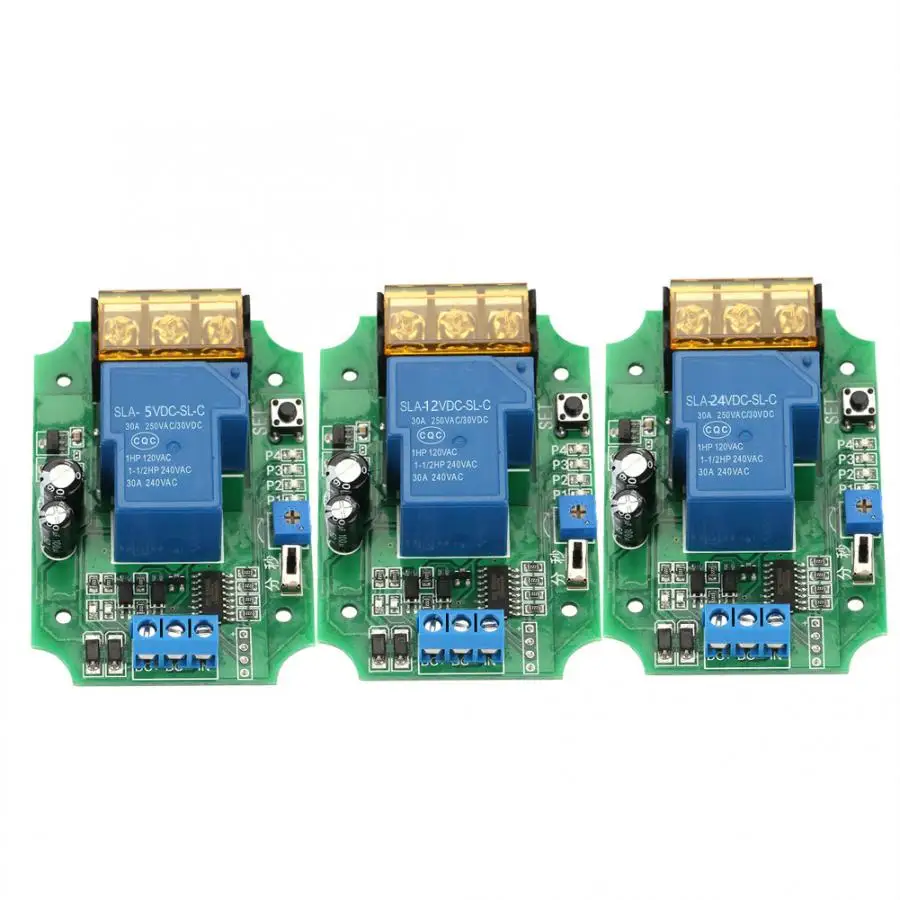 

High-power Relay Module Self-Locking Power-Off Delay ON OFF Pulse Signal 5/12/24 V