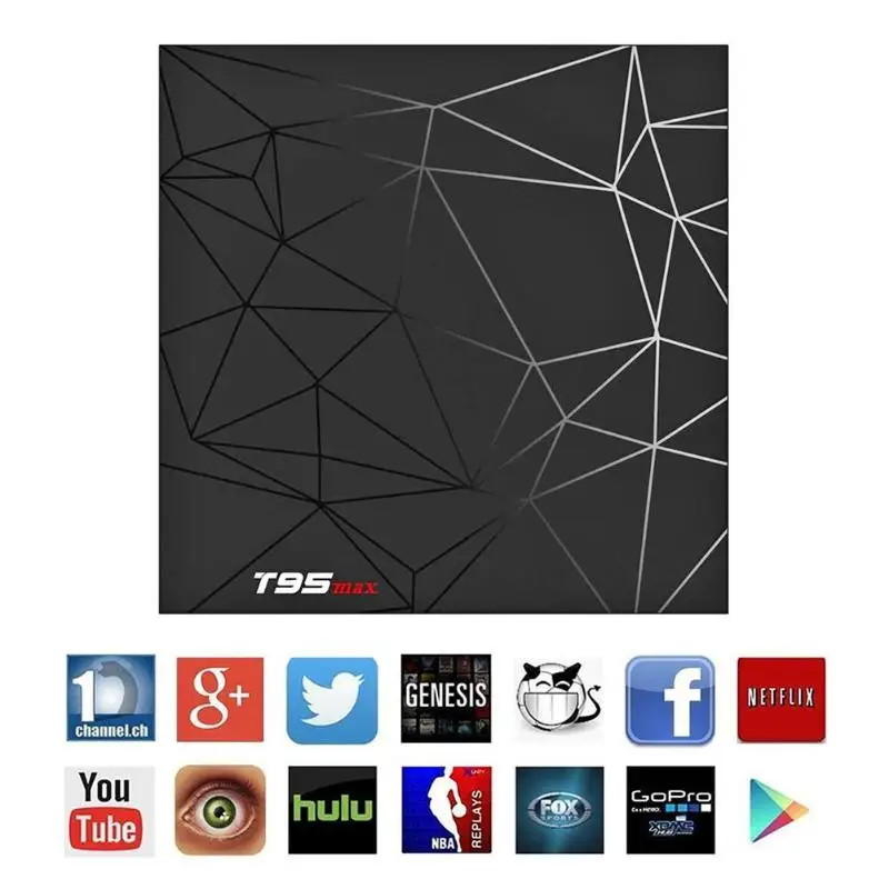 

T95 MAX 6K Smart TV Box Android 8.1 Allwinner H6 2GB 16GB 2.4GHz WiFi 100Mbps Ethernet 6K H.265 Set Top Box TV Receivers New