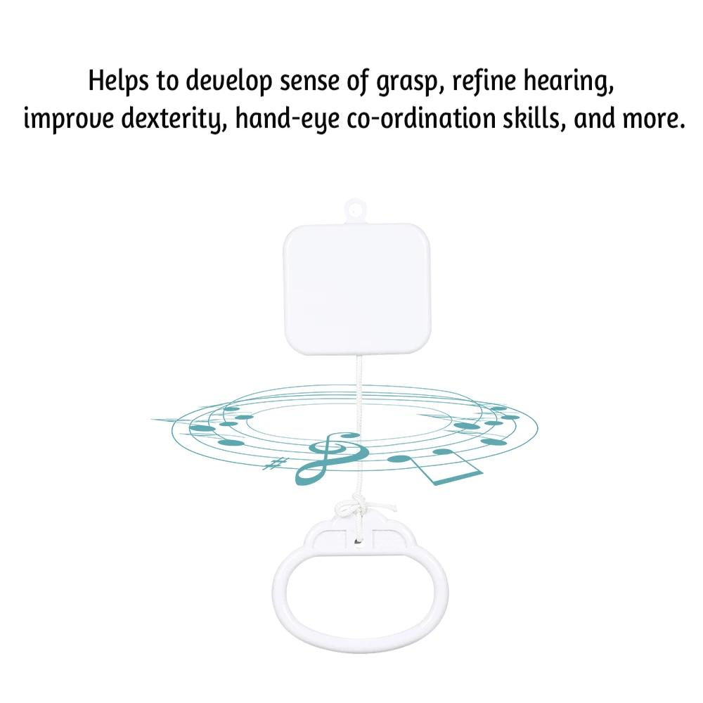 

Pull String Cord Music Box for Baby Crib Bed Sleeping Bell Kids Musical Toy