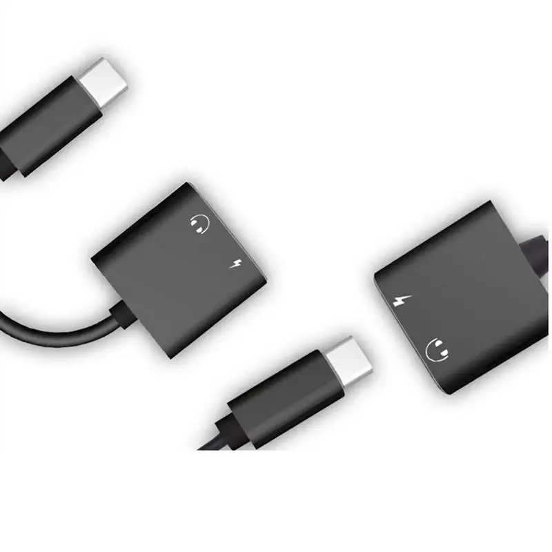 Usb type-C аудио кабель-адаптер для зарядки 2 в 1 type C папа-мама 3,5 мм разъем для наушников зарядный конвертер для huawei mate 10