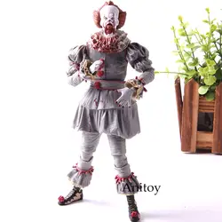 Оригинальный NECA Стивен Кинг это Pennywise хорор куклы террор фигурку ПВХ Коллекция Модель игрушечные лошадки