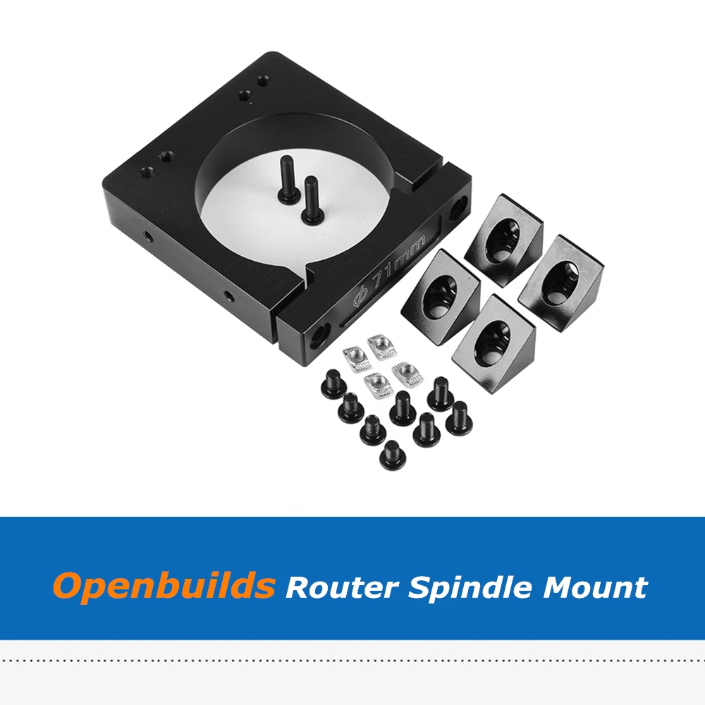 Roteador para Cnc Kit de Montagem do Eixo Conjunto Openbuilds 71mm Alumínio 3d Impressora Peças Diy 1 52mm 65mm - Imagem 4