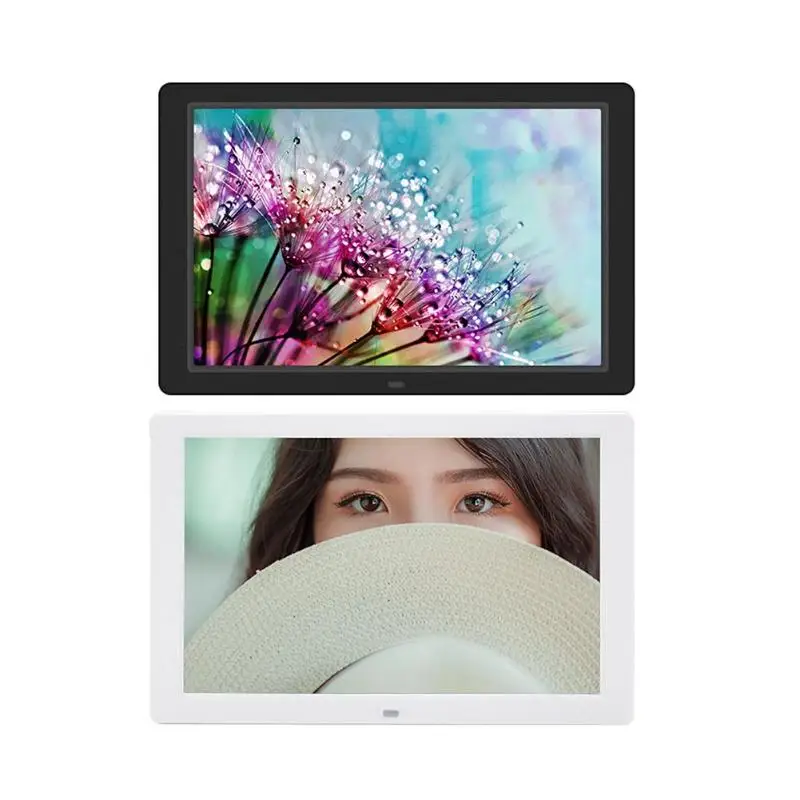 

VODOOL 12.1 Inch Digital Photo Frame1280x800 Digital Photo Frame LED HD Back-light Album Video Player EU Plug Black /White