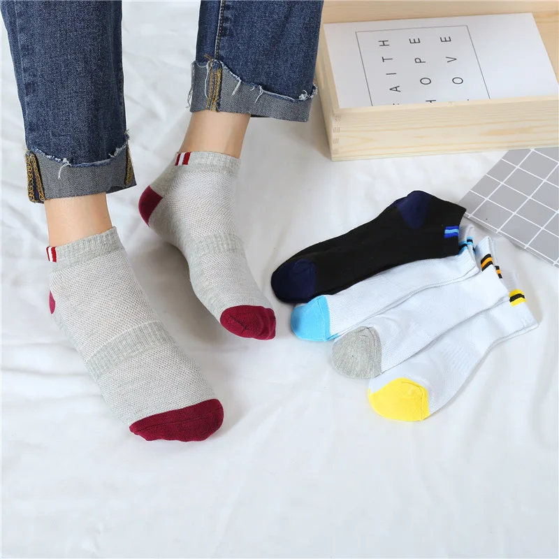 SOFIBERY Best selling men's sports boat socks fashion casual breathable