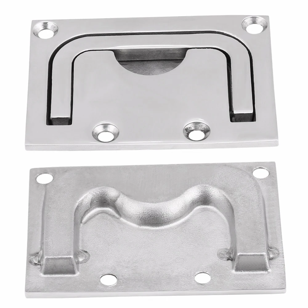  BIFI-Boat 316 Stainless Steel Flush Hatch Locker Cabinet Lift Pull Handle for Marine Yacht
