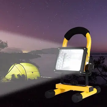 

30W LED Floodlight Portable Searchlight Waterproof Flood Light Rechargeable Camping lamp repair Work Light Flashing Light
