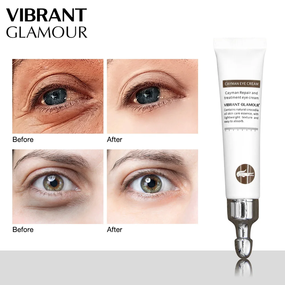 

VIBRANT GLAMOUR Crocodile Eye Cream Collagen Anti-Wrinkle Anti-aging Remove Dark Circles Eye Care Against Puffiness and Bags