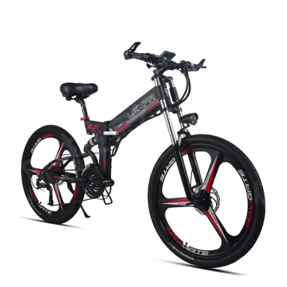 Perfect 26 "mountain Bike 48v400w Electric Motor Of High Speed Downhill Bike Gps Double Tail Suspension Electric Ebike 2