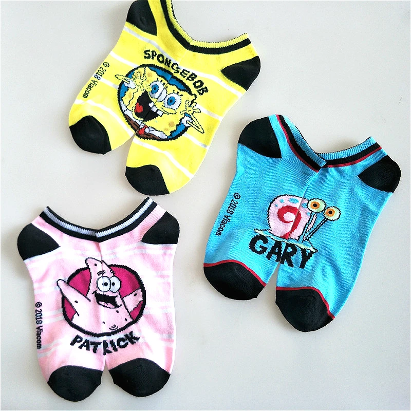 

3pairs/lot Personality Cartoon Lovers Socks Short Canister Socks