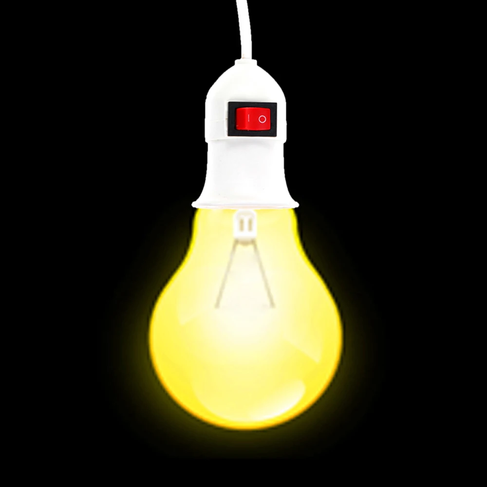 Легкий держатель лампы с переключателем E27 держатель лампы светодиодные свет дома телефонный кабель штепсельную вилку шнура прочная подвесной светильник декоративное освещение лампы