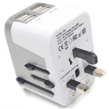 

Power Plug Adapter International Travel 4 USB Ports work - 220 Volt Adapter Travel Adapter Type C Type A Type G Type I for UK