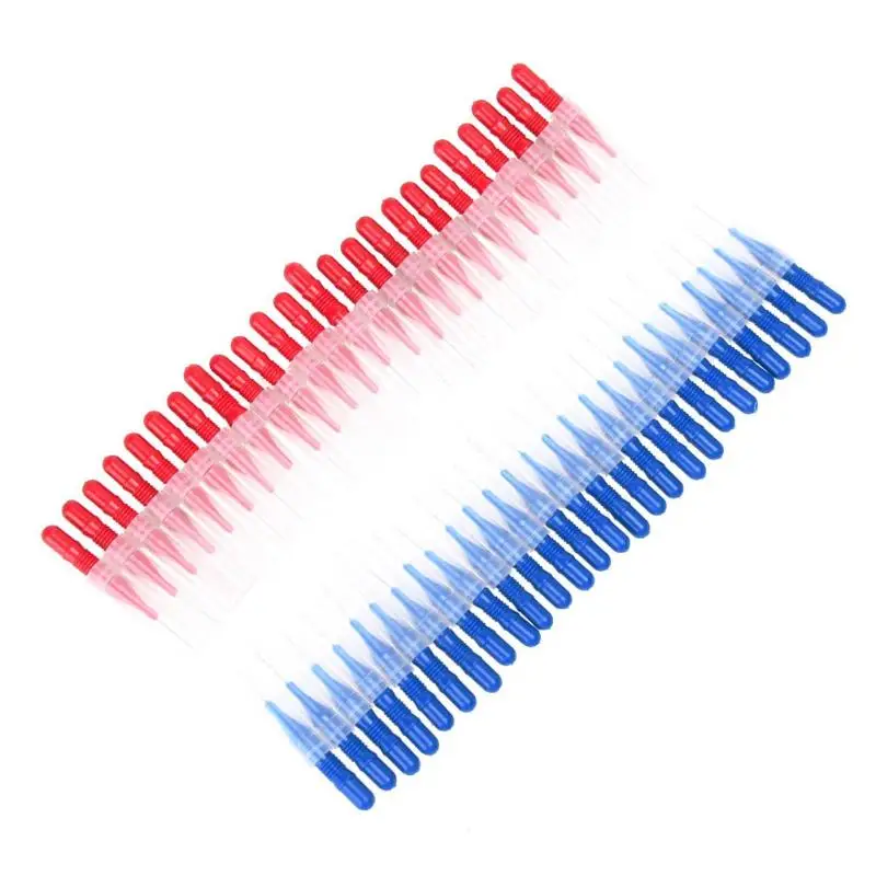 

50PC Tooth Flossing Head Hygiene Dental Plastic Interdental Brush Toothpick