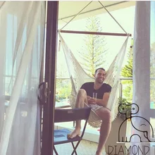 INS домашний ветровой хлопковый веревочный подвесной стул, украшение для дома, уличная мебель, сеть, качели для отдыха, подвесное кресло, подвесное, греется