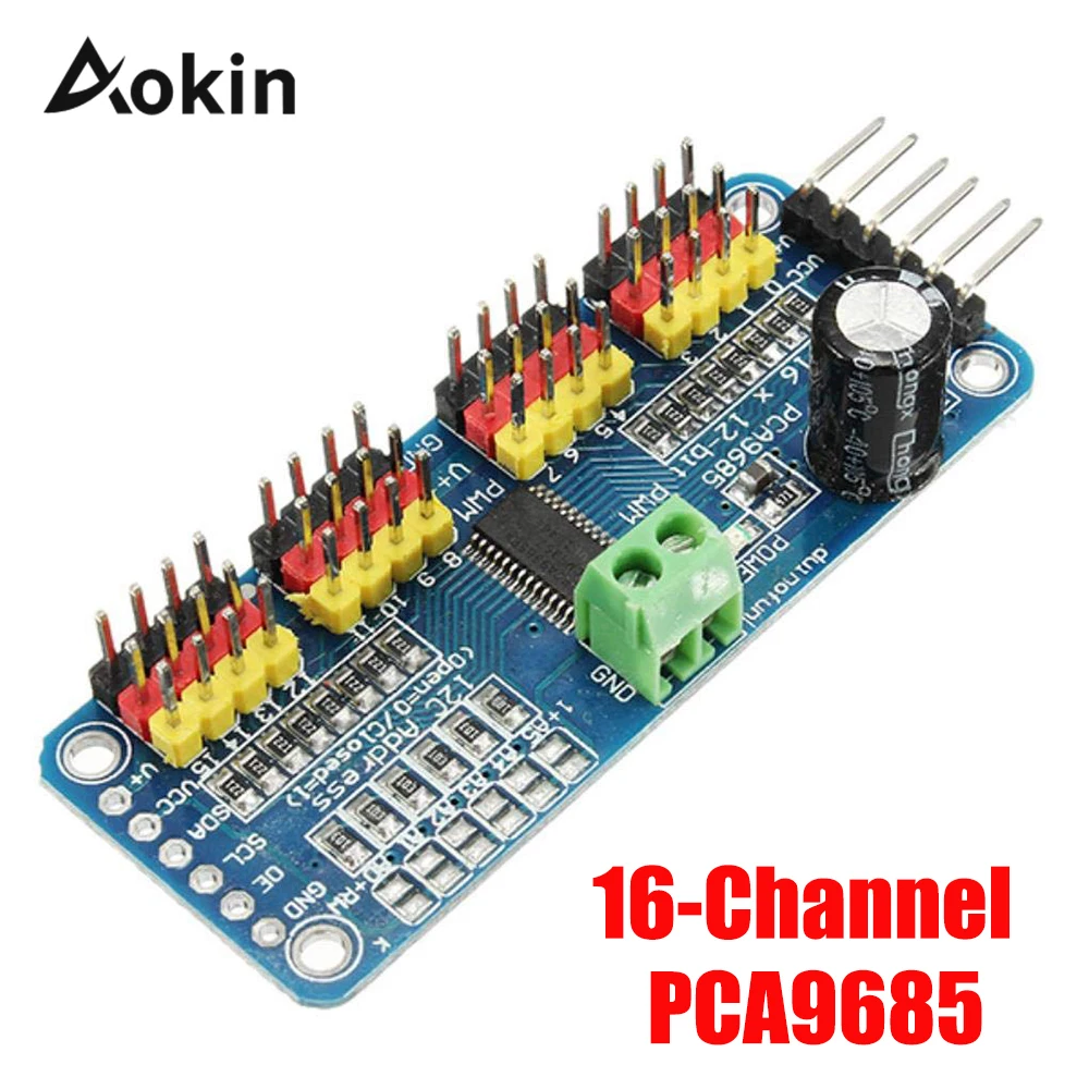 

16 Channel 12-bit PWM/Servo Driver-I2C interface PCA9685 module for arduino Robot Raspberry pi shield module servo shield