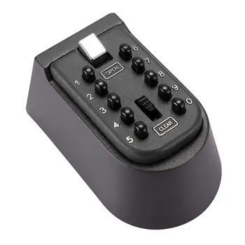 

FUNN-Wall Mounted Key Lock Box with 10-Digit Push Button Combination Perfect for Guests Contractors, Spare Key Storage at Home