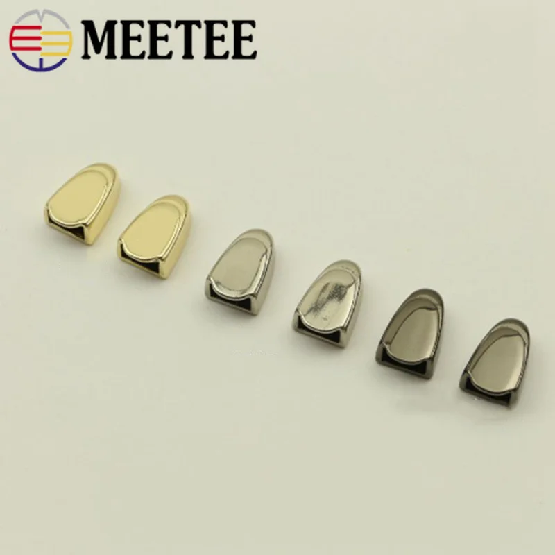 Meetee 10 шт. металлическая молния зажим для хвоста Пряжка DIY сумка на молнии
