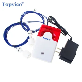 

Topvico Water Leak Overflow Alarm Sensor Detector 110dB Voice LED Flicker High Low Water Level Leakage Home Security Alarm Syste