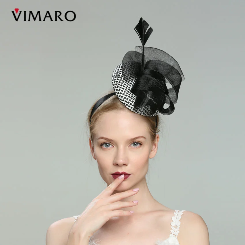VIMARO Black Hair Fascinators Hats For Women Elegant Fascinators For