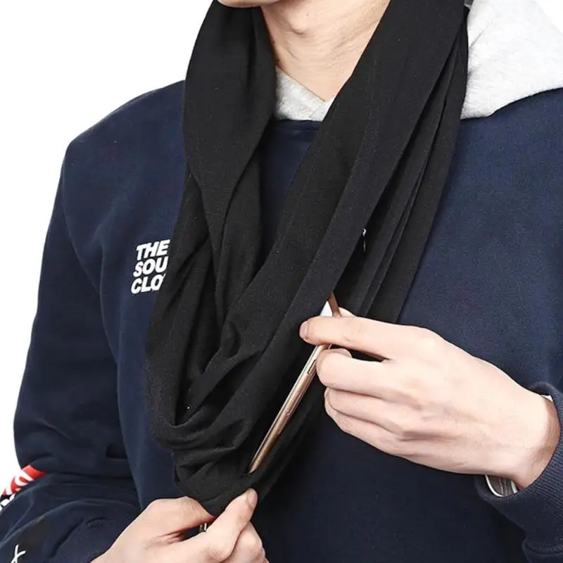 Convertible Infinity Scarf with Pocket Journey Infinity Scarf All match