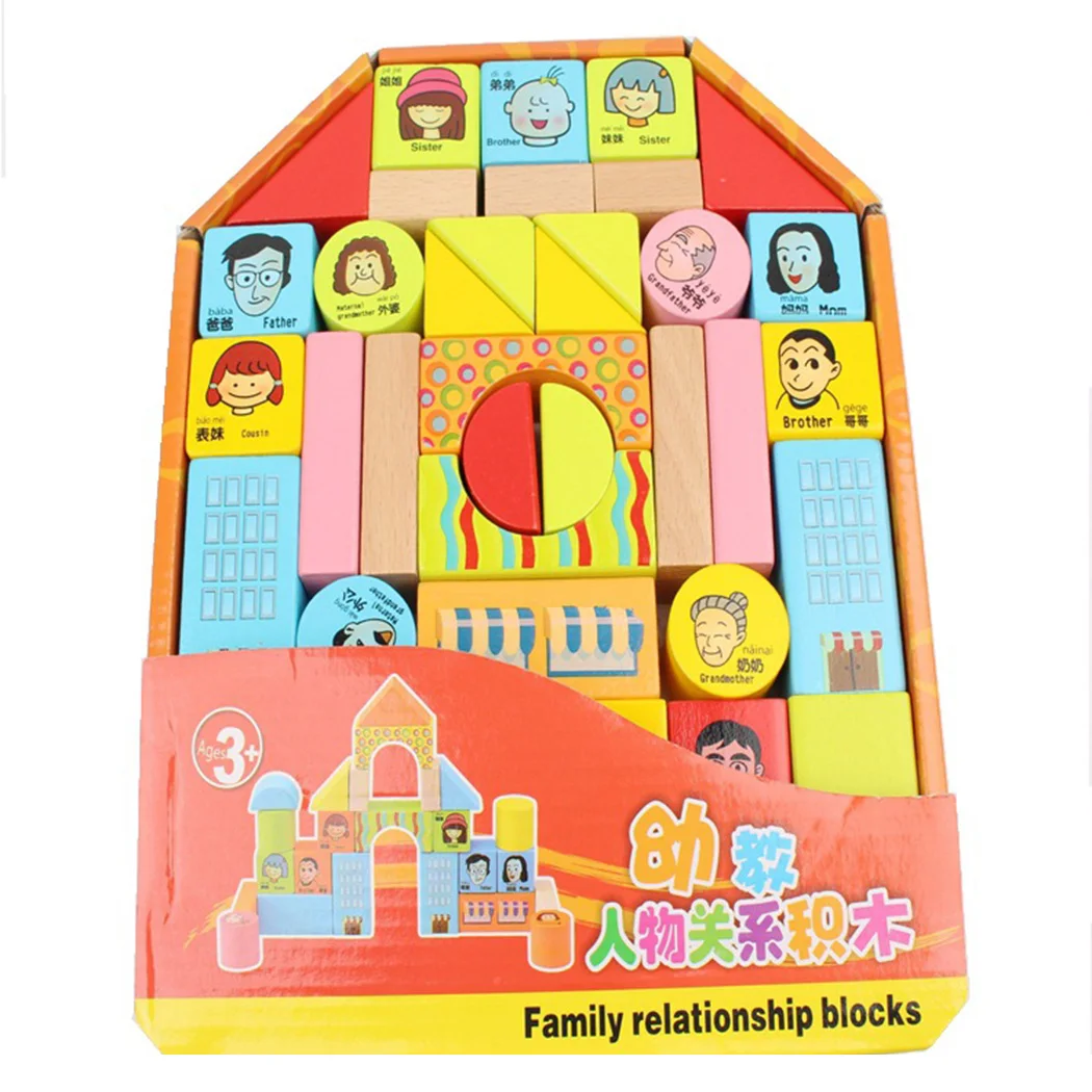 

Boutique backpack building blocks children's educational toys quality characters animals digital letter backpack building blocks
