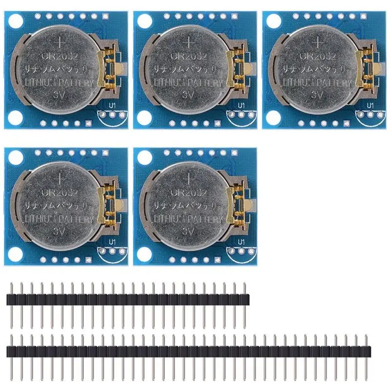5 шт. I2C Tiny RTC DS1307 модуль часов в реальном времени AT24C32 плата для Arduino