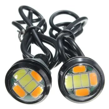 

2Pcs 5730 Car Auto LED Hawk Eye DRL Daytime Headlights Side Turn Signal Night Driving Lights Lamps Bulbs IP65 Waterproof