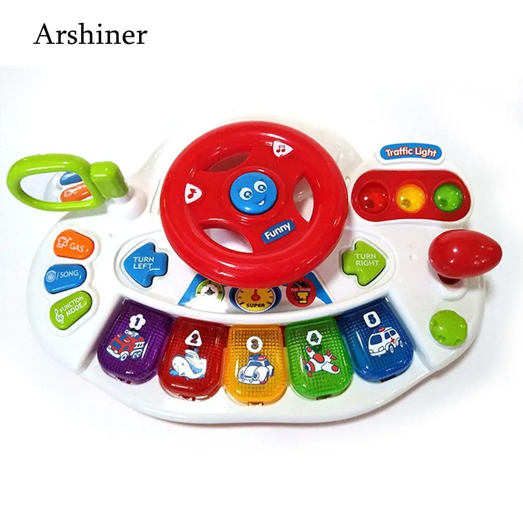 Education Early Over 6 music monthes Musical Puzzle and Machine Toys Multi-function Lighting Learning Cartoon Instrument