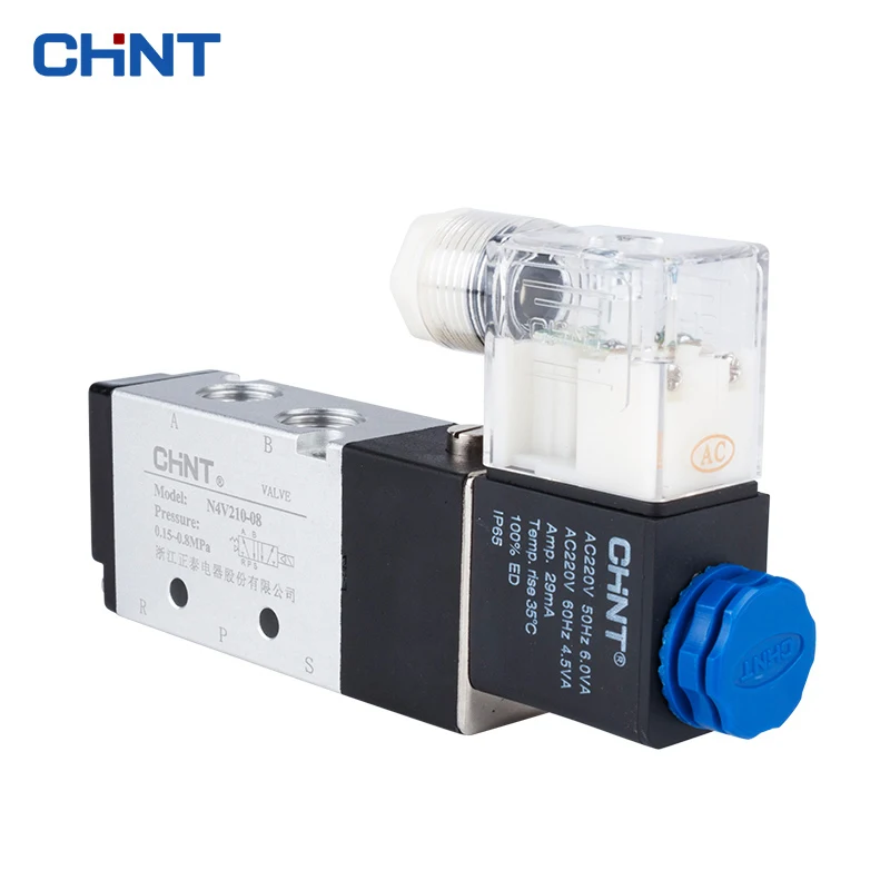 Правильный Таиланд электромагнетизм клапановый элемент 24 В 220 В 4v210-08 две позиции пять. Второй Пособия по немецкому языку Стиль реверсивный клапан