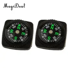 MagiDeal 2x черный резиновый Мини-Кобура часы Браслет Компас с Паракордом Браслет Компас для кемпинга туризма путешествия лодочный аксессуар