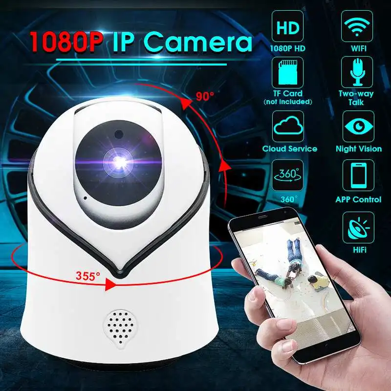 

1080P HD IP Camera Home Security PTZ Wireless Mini IP Cam Night Vision Two Way Audio CCTV WiFi Camera Baby Monitor Alarm iCsee