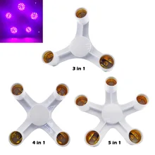 1 E27 на возраст 2, 3, 4, 5, E27 лампы базы Разделение ter светодиодный адаптер Разделение преобразователей переменного тока розетка для светильник ing лампа светильник Базовая деталь резцедержателя