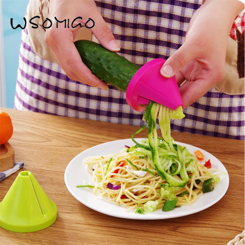 

1pcs kitchen accessories multi-function rotary cutter spiral funnel wire cutter cutter cutting vegetable grater grater -C